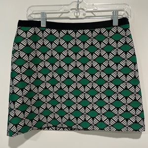 Milly green mini skirt